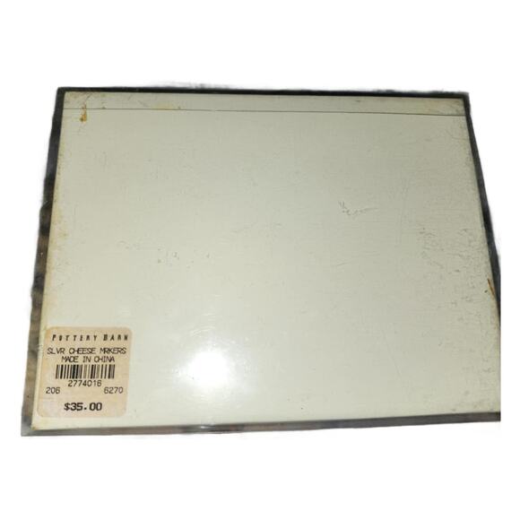 Silverplate Cheese Markers, Set of 6 - Picture 8 of 10